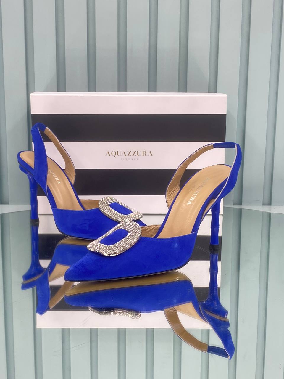 Aquazzura İndia Kristal Stone Stiletto