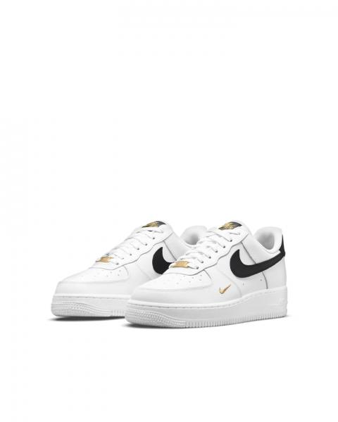 Air Force 1 Low 07 Essential 'White Black Gold Mini Swoosh'